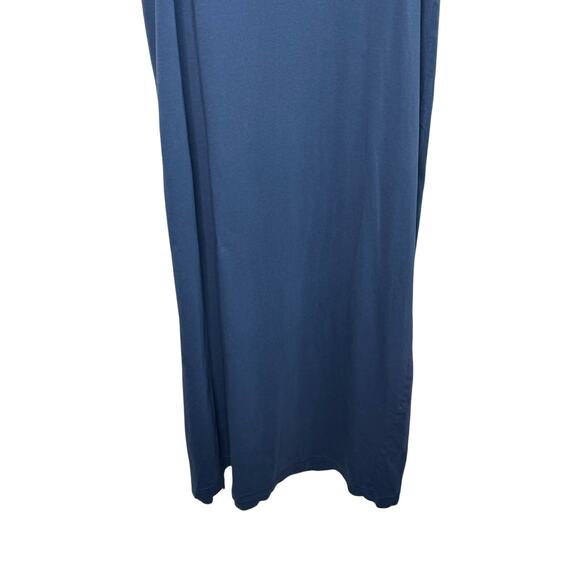Pact Organic Cotton Sleeveless Scoop Neck Midi Tank Dress Blue Women's Large - Picture 8 of 10